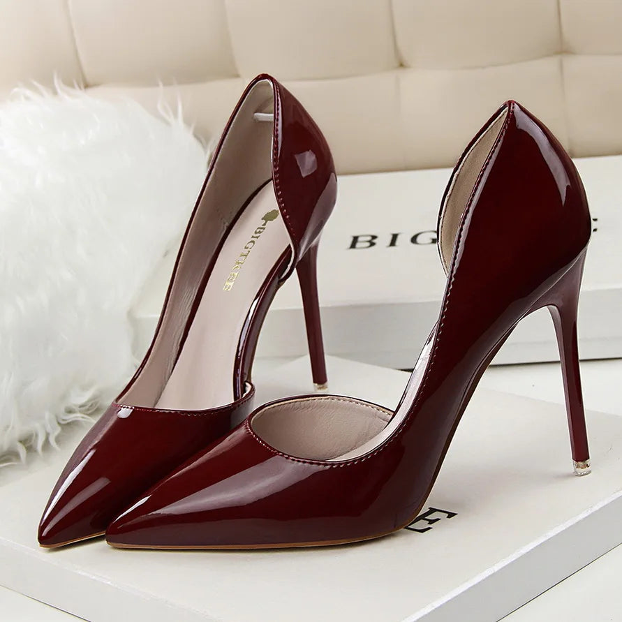 Veronica - Escarpins Vernis Cuir Qualité Italienne